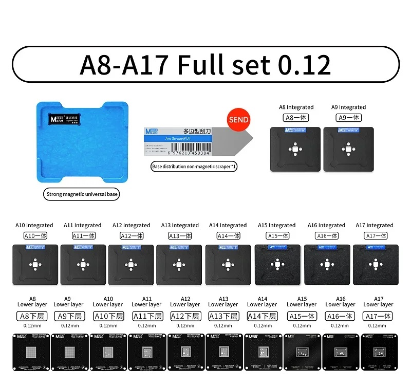 شابلون آهنربایی cpu آیفون مانت MaAnt A8-A17