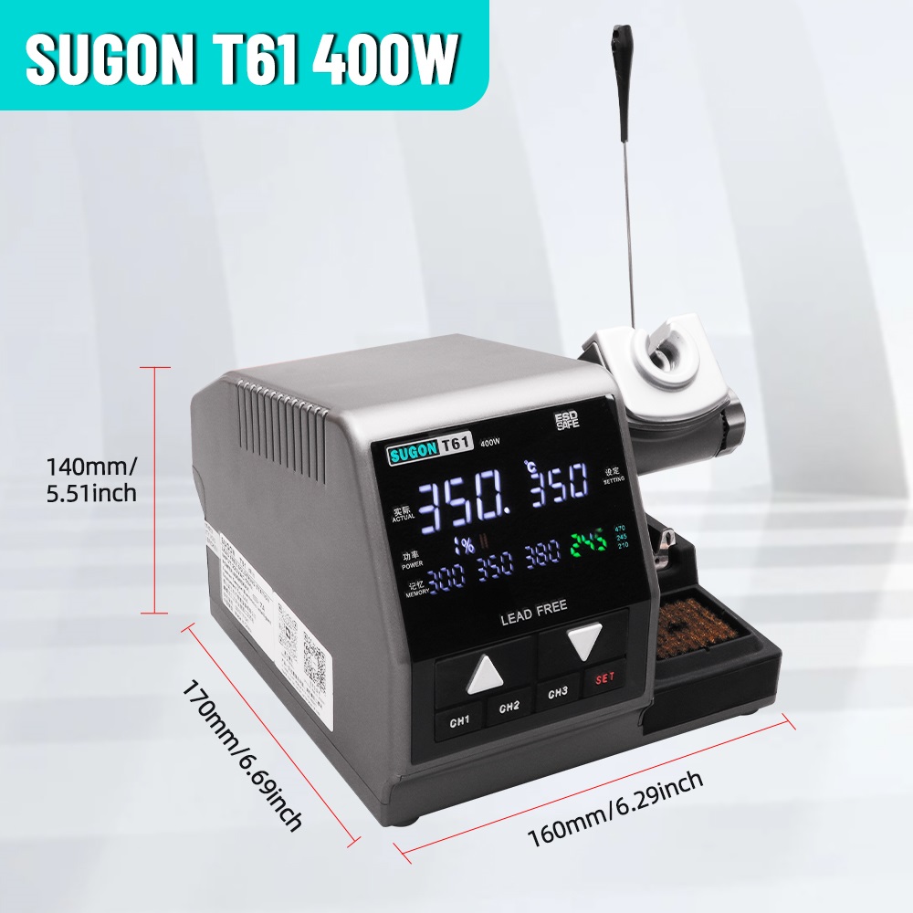 هویه میکروسولدرینگ 400 وات سوگون SUGON T61 C210