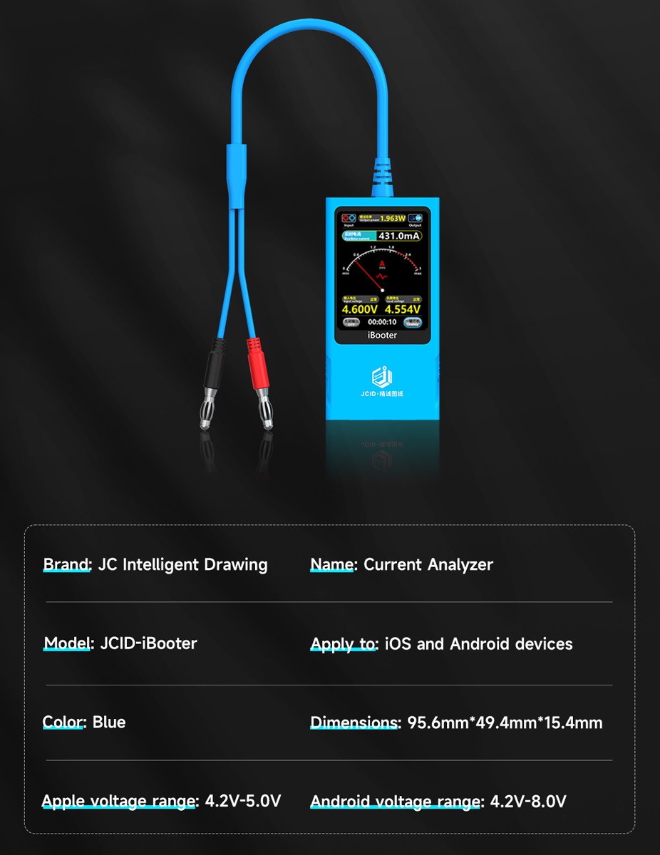 کابل پاور و آنالایزر جریان آیفون JCID iBooter