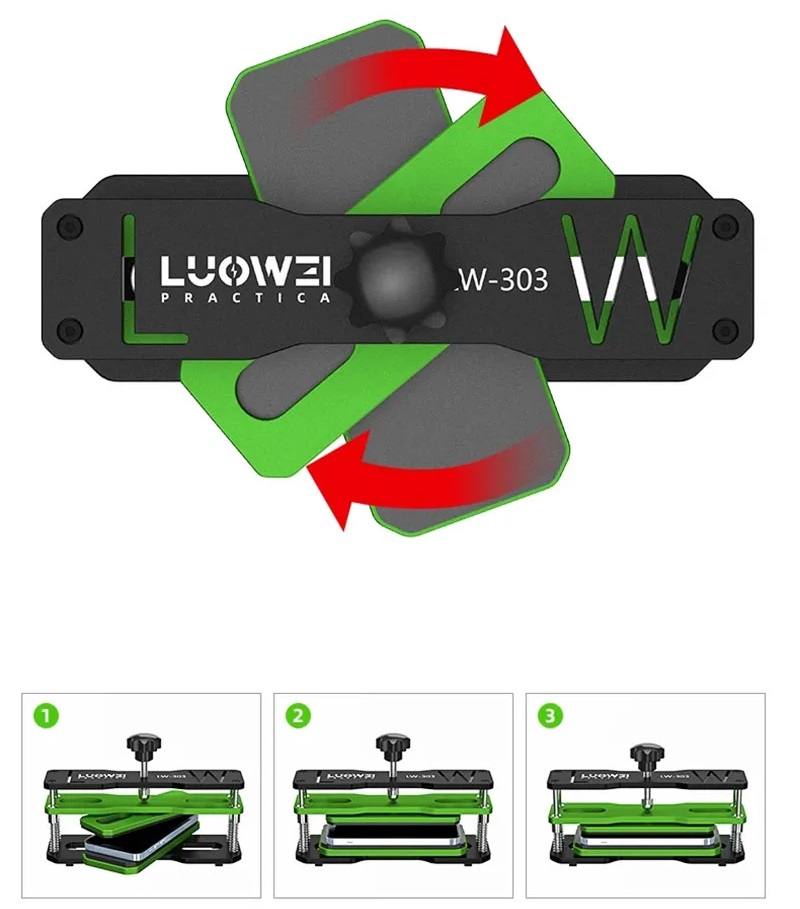 گیره پرس ال سی دی و درب پشت لووی LUOWEI LW-303